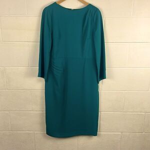J.Jill Christian Siriano NWT teal quarter sleeve dress
